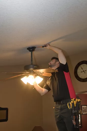 Ceiling fan installation