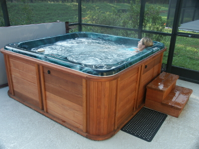 Hot tub installation